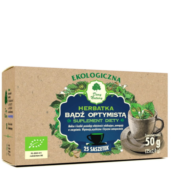 Herbatka Bądź optymistą fix BIO 25*2g DARY NATURY