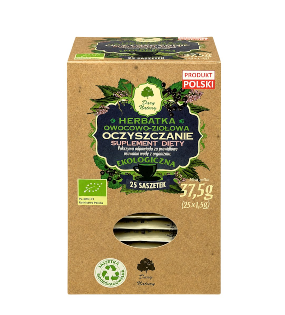 Herbatka Oczyszczanie fix BIO 25*1,5g DARY NATURY