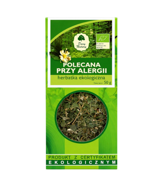 Herbatka Polecana przy alergii BIO 50g DARY NATURY