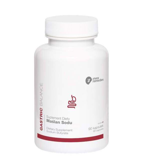 Maślan sodu 600mg, 90 kaps. INVEX REMEDIES