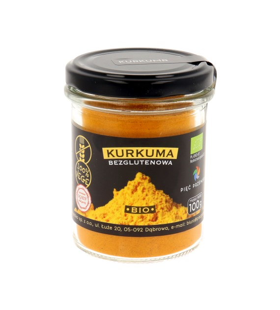 PIĘĆ PRZEMIAN Kurkuma bezglutenowa BIO 100g