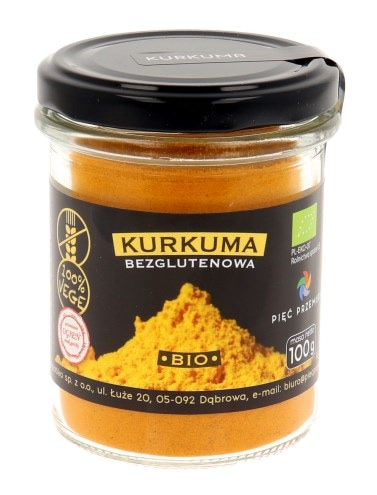 PIĘĆ PRZEMIAN Kurkuma bezglutenowa BIO 100g