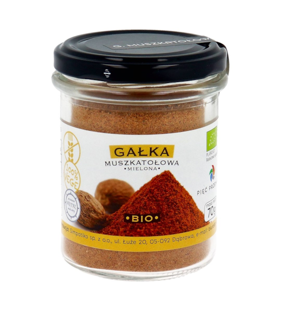PIĘĆ PRZEMIAN Gałka muszkatołowa mielona BIO 70g