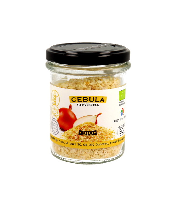PIĘĆ PRZEMIAN Cebula suszona bezglutenowa BIO 50g
