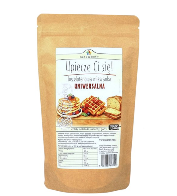 PIĘĆ PRZEMIAN Mieszanka uniwersalna bezglutenowa 500g