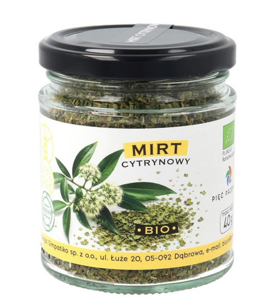 PIĘĆ PRZEMIAN Mirt cytrynowy bezglutenowy BIO 40g