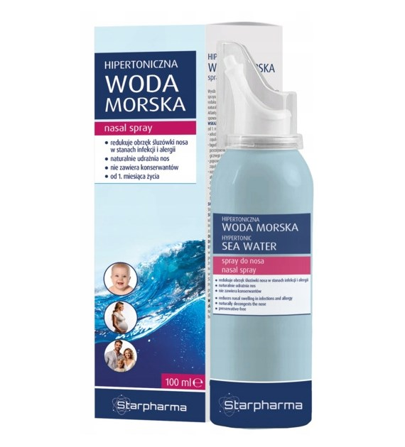 Woda morska hipertoniczna spray do nosa 100ml STARPHARMA