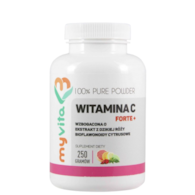 MyVita Witamina C FORTE+ proszek 250g - witamina C + bioflawonoidy + dzika róża