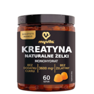 MyVita Żelki Kreatyna mango 60 sztuk - naturalne żelki z pektyny cytrusowej