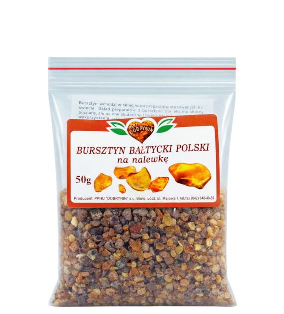 Bursztyn Bałtycki Polski na nalewkę 50g DOBRYNIN