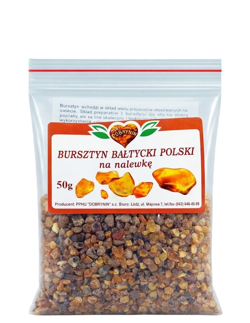 Bursztyn Bałtycki Polski na nalewkę 50g DOBRYNIN