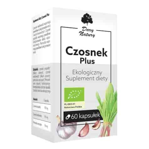 Czosnek Plus 60kaps. Ekologiczny Suplement diety DARY NATURY
