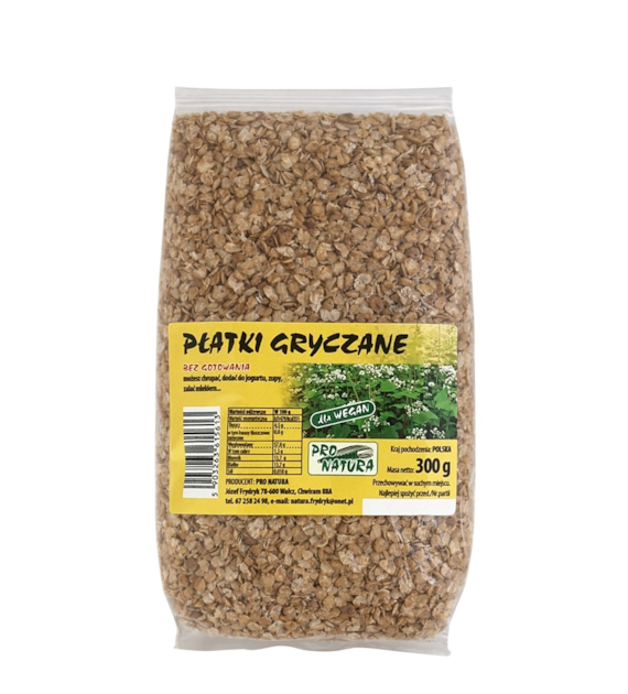 PRO NATURA Płatki gryczane bez gotowania 300g