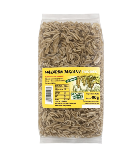 PRO NATURA Makaron jaglany świderek 400g