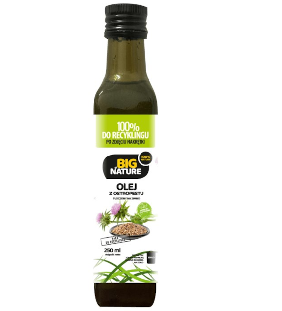 BIG NATURE Olej z ostropestu tłoczony na zimno 250ml
