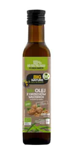 BIG NATURE Olej z orzechów włoskich tłoczony na zimno BIO 250ml