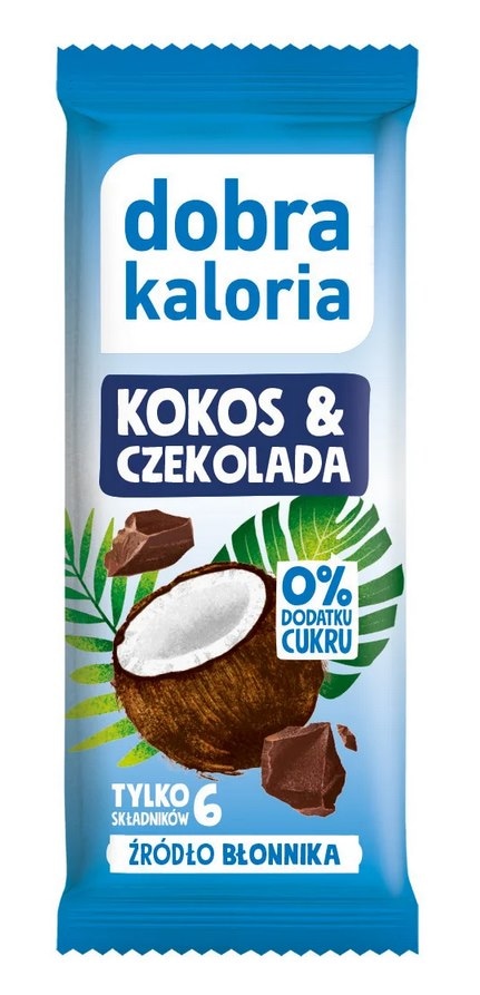 DOBRA KALORIA Baton kokos i czekolada 33g KUBARA
