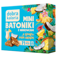 DOBRA KALORIA Mini batoniki o smaku pina colada z nerkowców (6x17g) KUBARA