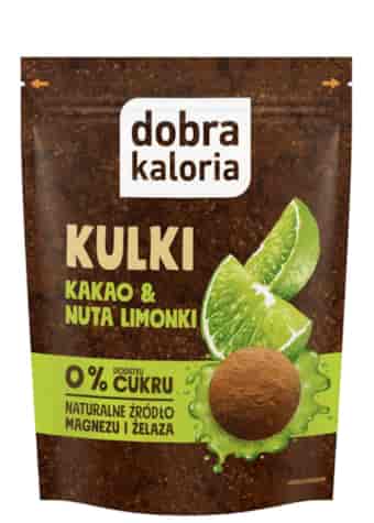 DOBRA KALORIA Kulki Kakao & Nuta limonki 65g KUBARA