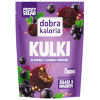 DOBRA KALORIA Kulki w pudrze z czarnej porzeczki 65g KUBARA