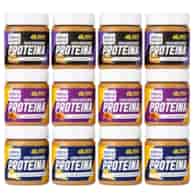 DOBRA KALORIA Krem orzechowy PROTEINA MIX 12 sztuk x 200g (4 x banoffee + 4 x karmel + 4 x lemon cheesecake)