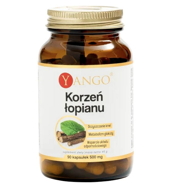 YANGO Korzeń łopianu - ekstrakt 410mg, 90 kaps.