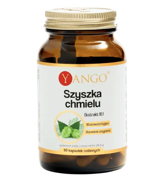 YANGO Szyszka chmielu ekstrakt 10:1 - 60 kaps.