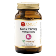 YANGO Kwas foliowy metylowany (Quatrefolic) 600mcg, 60 kaps.