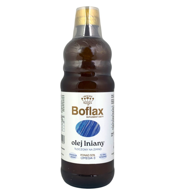 Olej lniany Boflax do diety Dr Budwig 0,5L INSTYTUT WNiRZ