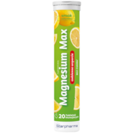 Magnesium Max 20 tabletek musujących bez dodatku cukru STARPHARMA