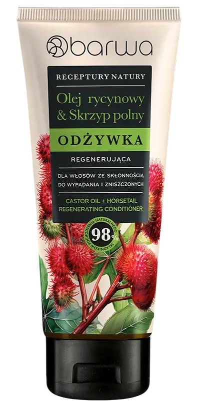 Odżywka olej rycynowy i skrzyp polny w tubie regenerująca 200ml BARWA RECEPTURY NATURY