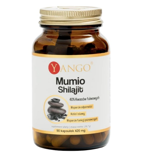 YANGO Mumio - 40% kwasów fulwowych 330mg, 90 kaps.