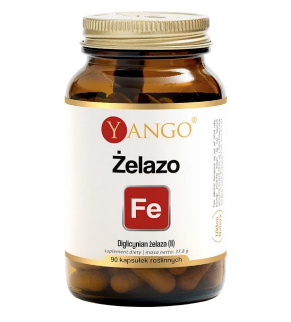 YANGO Żelazo - Diglicynian żelaza (II) - 90 kaps.
