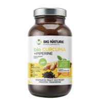BIG NATURE Tabletki Curcuma+Piperine BIO 90 tabl.