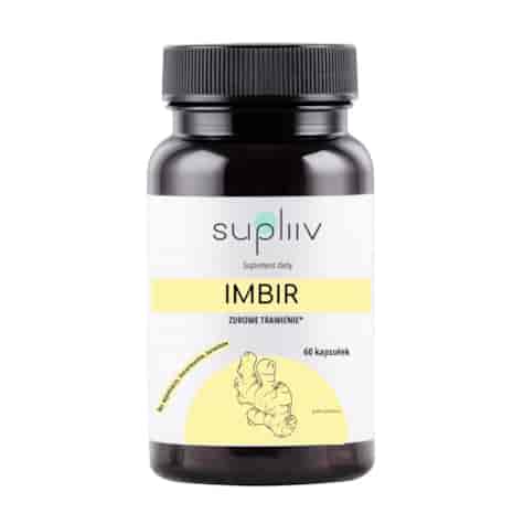 Imbir ekstrakt gingerol 5% 400mg, 60kaps. SUPLIIV