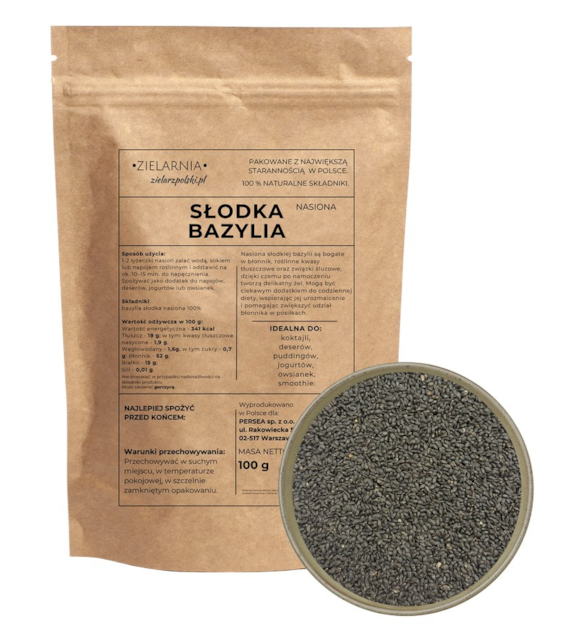 Bazylia słodka nasiona 100g ZIELARZPOLSKI.PL