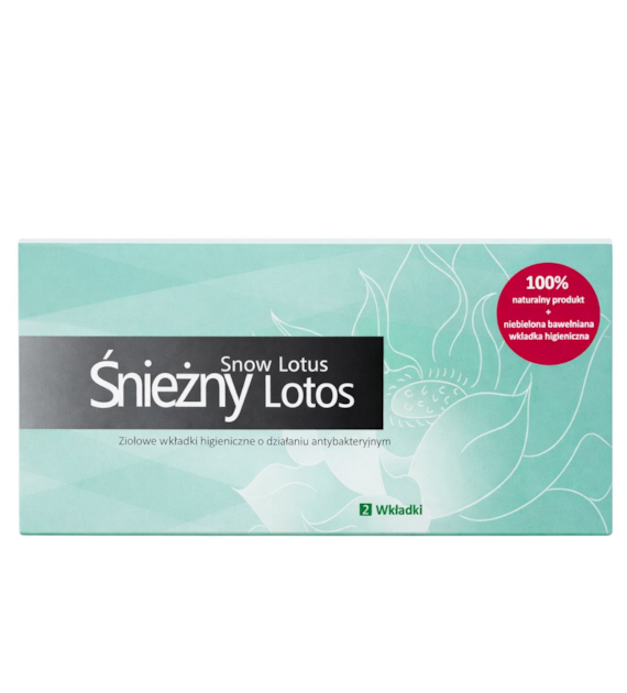 ŚNIEŻNY LOTOS Mini 2 sztuki - ziołowe wkładki higieniczne o działaniu antybakteryjnym