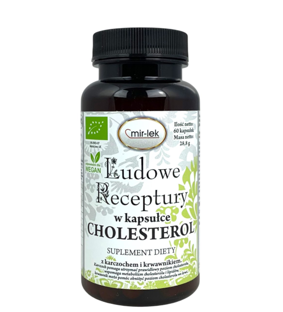 LUDOWE RECEPTURY cholesterol BIO 60 kapsułek MIR-LEK