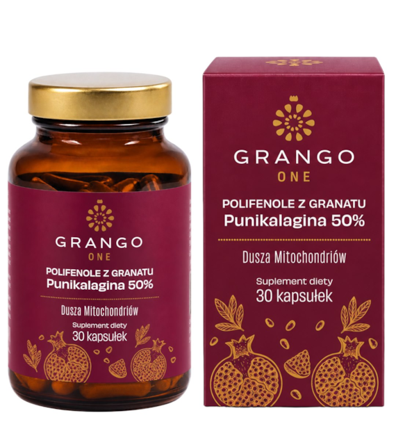 GRANGO ONE Polifenole z granatu Punikalagina 50% 30 kaps.