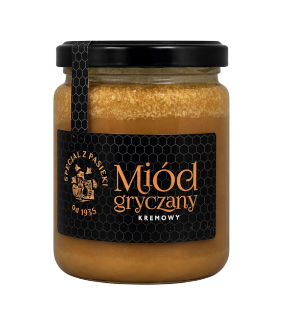 Miód kremowy gryczany 650g SPECJAŁ Z PASIEKI