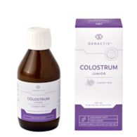 GENACTIV Colostrum Junior czarny bez zawiesina doustna 150ml - bioaktywny liofilizat 2h 500mg