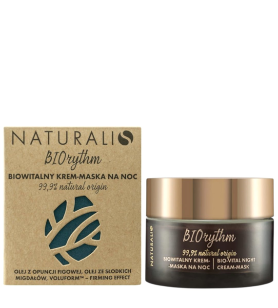 BIOrythm Biowitalny krem-maska na noc z olejem z opuncji figowej 50ml NATURALIS