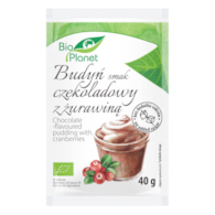BIO PLANET Budyń o smaku czekoladowym z żurawiną BIO 40g