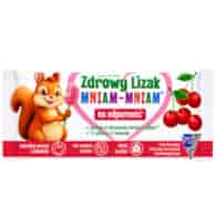 Zdrowy lizak Mniam-Mniam bez cukru musująca wiśnia 1 szt. STARPHARMA