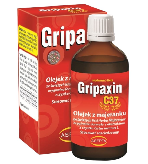 ASEPTA Gripaxin C37 30ml - Olejek z majeranku i bazylii + ekstr. z czystka