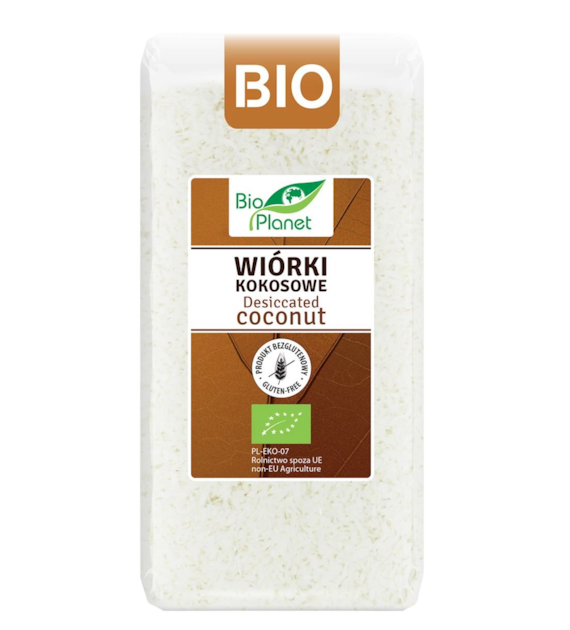 BIO PLANET Wiórki kokosowe bezglutenowe BIO 200g