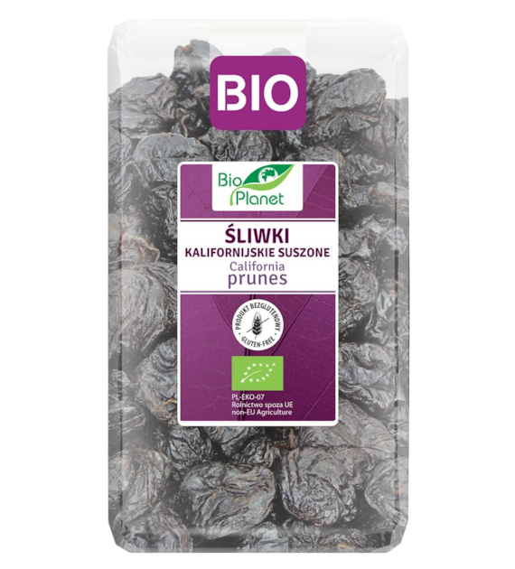 BIO PLANET Śliwki kalifornijskie bez pestek bezglutenowe BIO 1kg