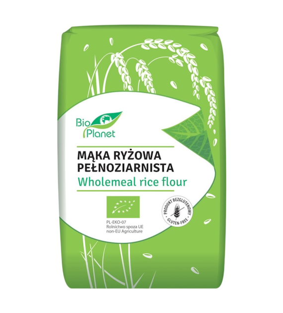 BIO PLANET Mąka ryżowa pełnoziarnista BIO 500g