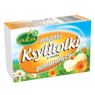 Ksylitolki drażetki pudrowe pomarańczowe 40g b/c AKA