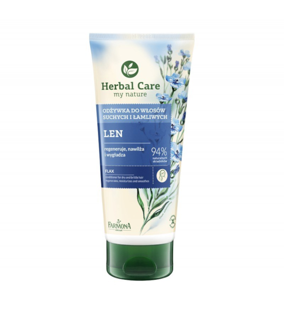 HERBAL CARE Odżywka tuba LNIANA (włosy suche i łamliwe) 200ml FARMONA